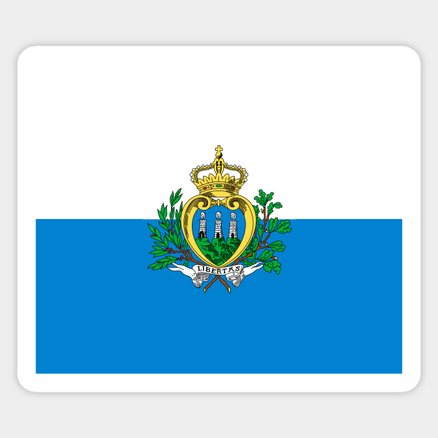 San Marino flag Sticker by flag for all